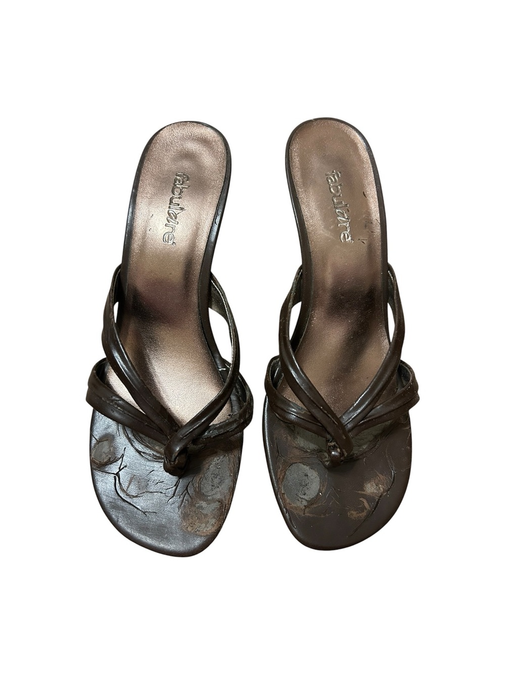 Fabulaire Knot-Detail Brown Size 9 Heels